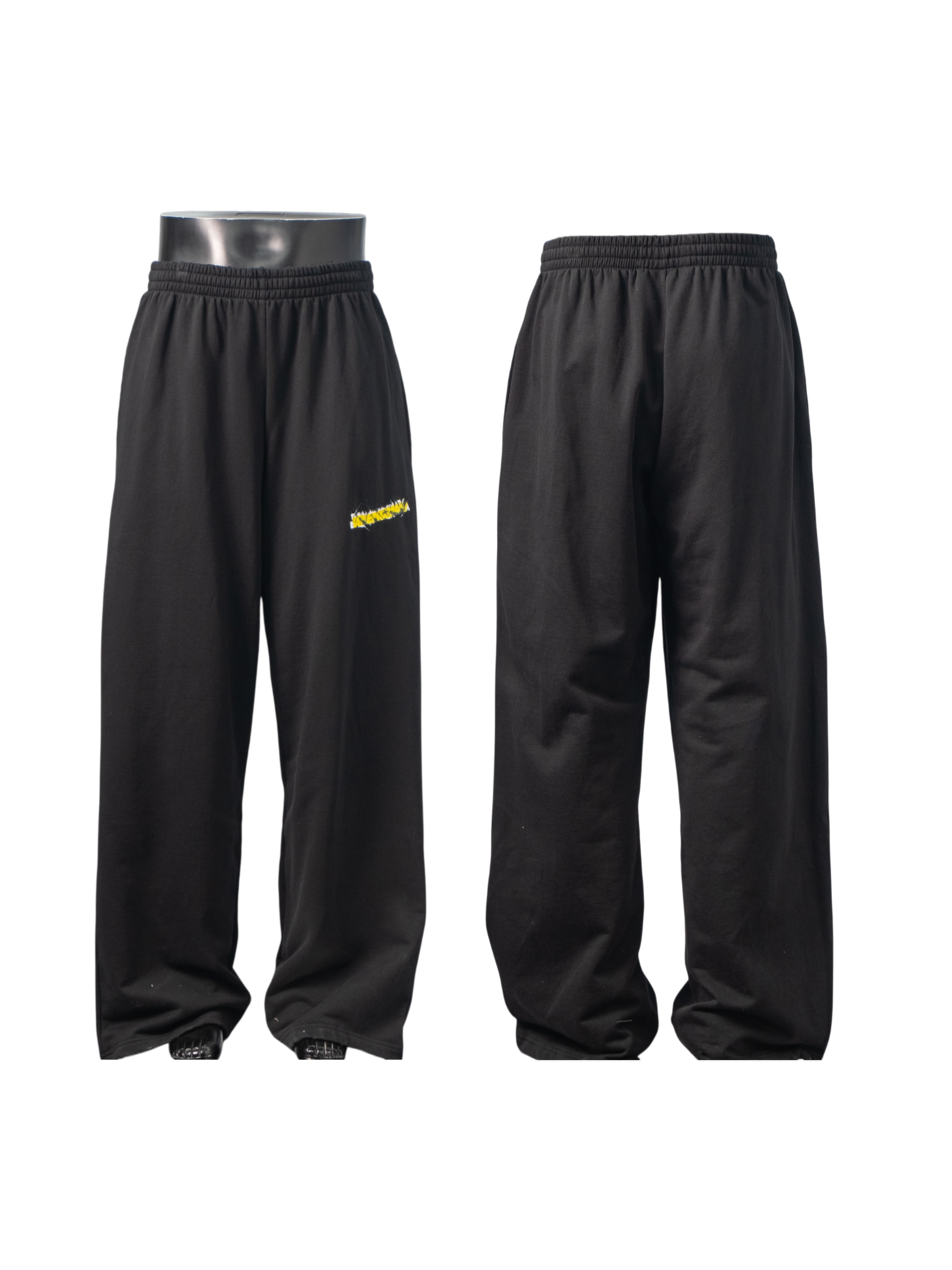BALENCIAGA BLCG 26SS GRAFFITI LOGO DOUBLE-LAYER TRACK PANTS– 1:1 HIGH END