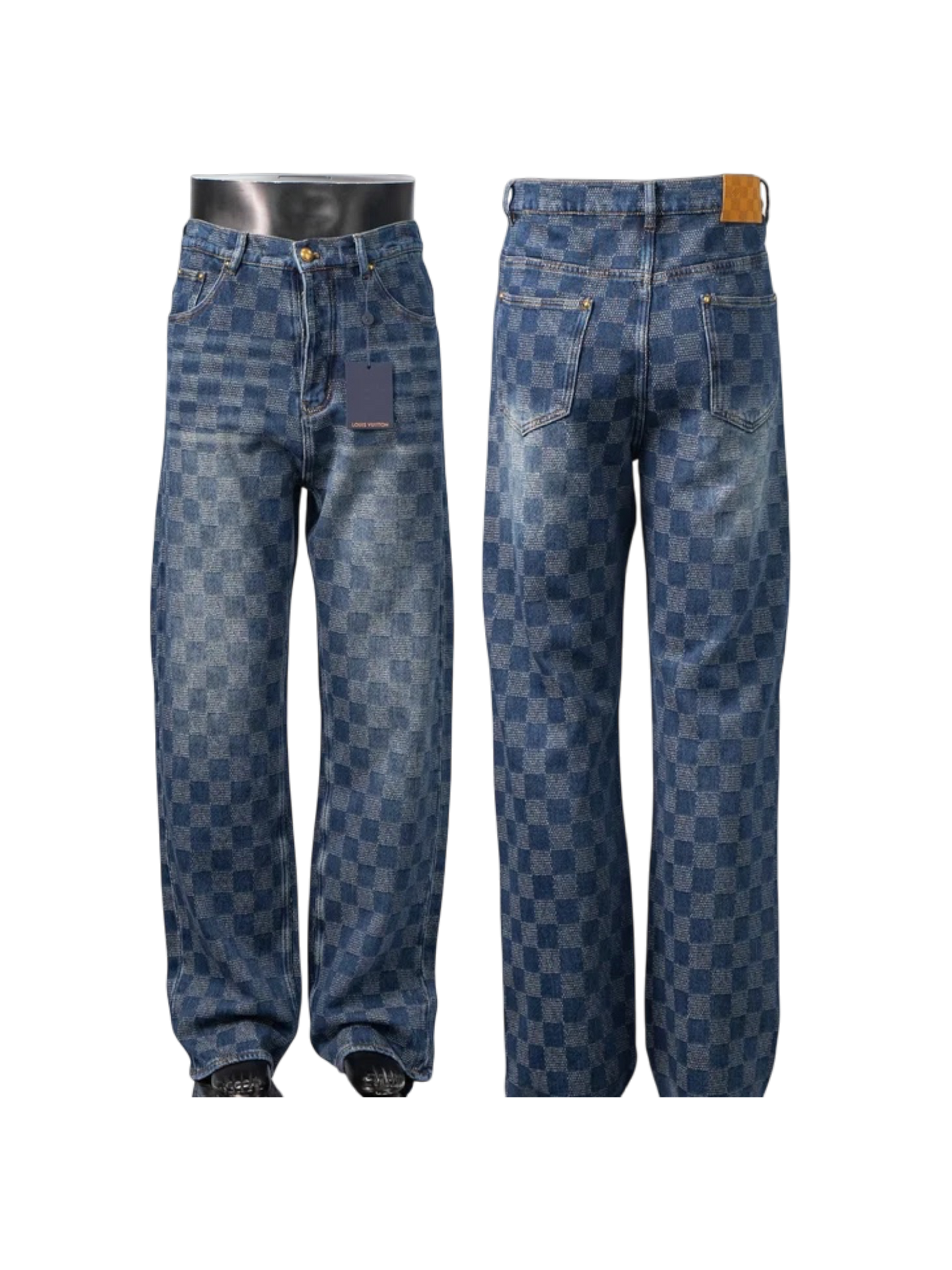 LOUIS VUITTON LV DAMIER MONOGRAM DENIM SKATE PANTS – 1:1 HIGH END