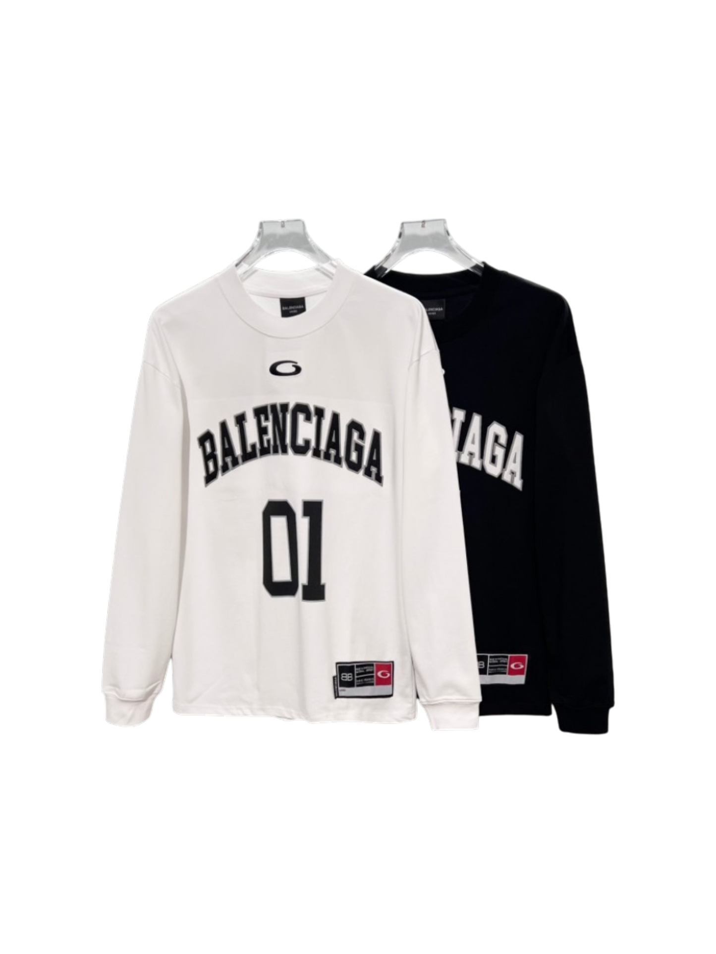 BALENCIAGA BLCG 2026FW BASKETBALL LOGO EMBROIDERED LONG SLEEVE T-SHIRT – 1:1 HIGH END