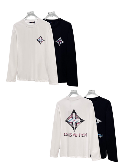 LOUIS VUITTON LV 2026FW GRAFFITI MONOGRAM FLOWER LONG SLEEVE T-SHIRT– 1:1 HIGH END