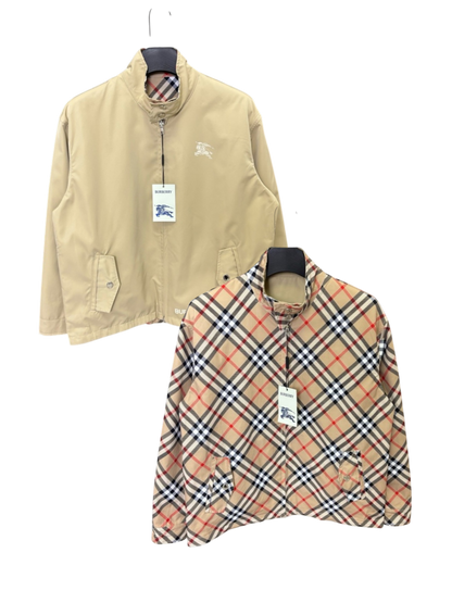 BURBERRY VINTAGE CHECK REVERSIBLE TWO-WAY CASUAL JACKET– 1:1 HIGH END