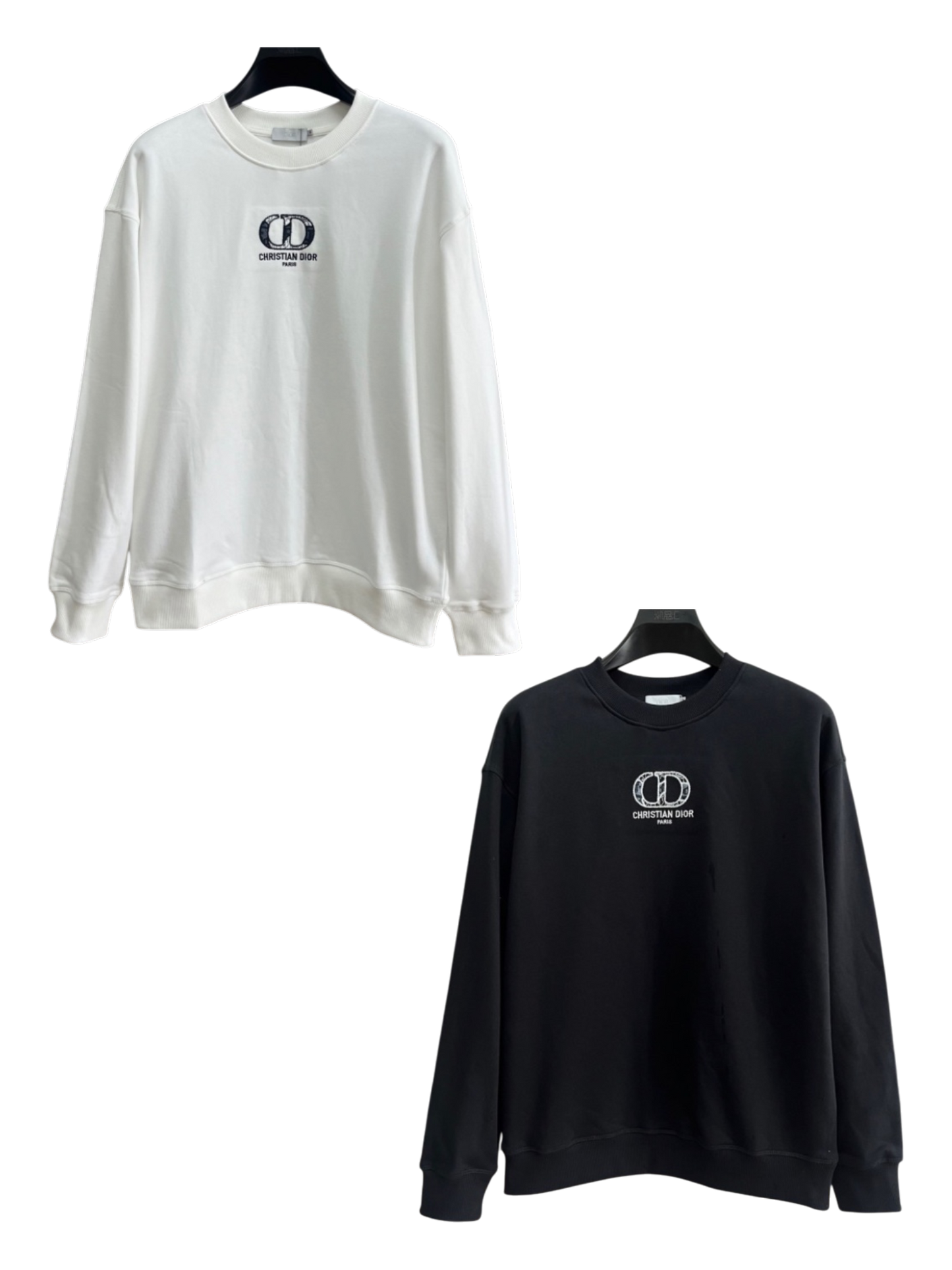 DIOR 2026FW CD EMBROIDERED BOUCLÉ MONOGRAM CREWNECK SWEATSHIRT– 1:1 HIGH END