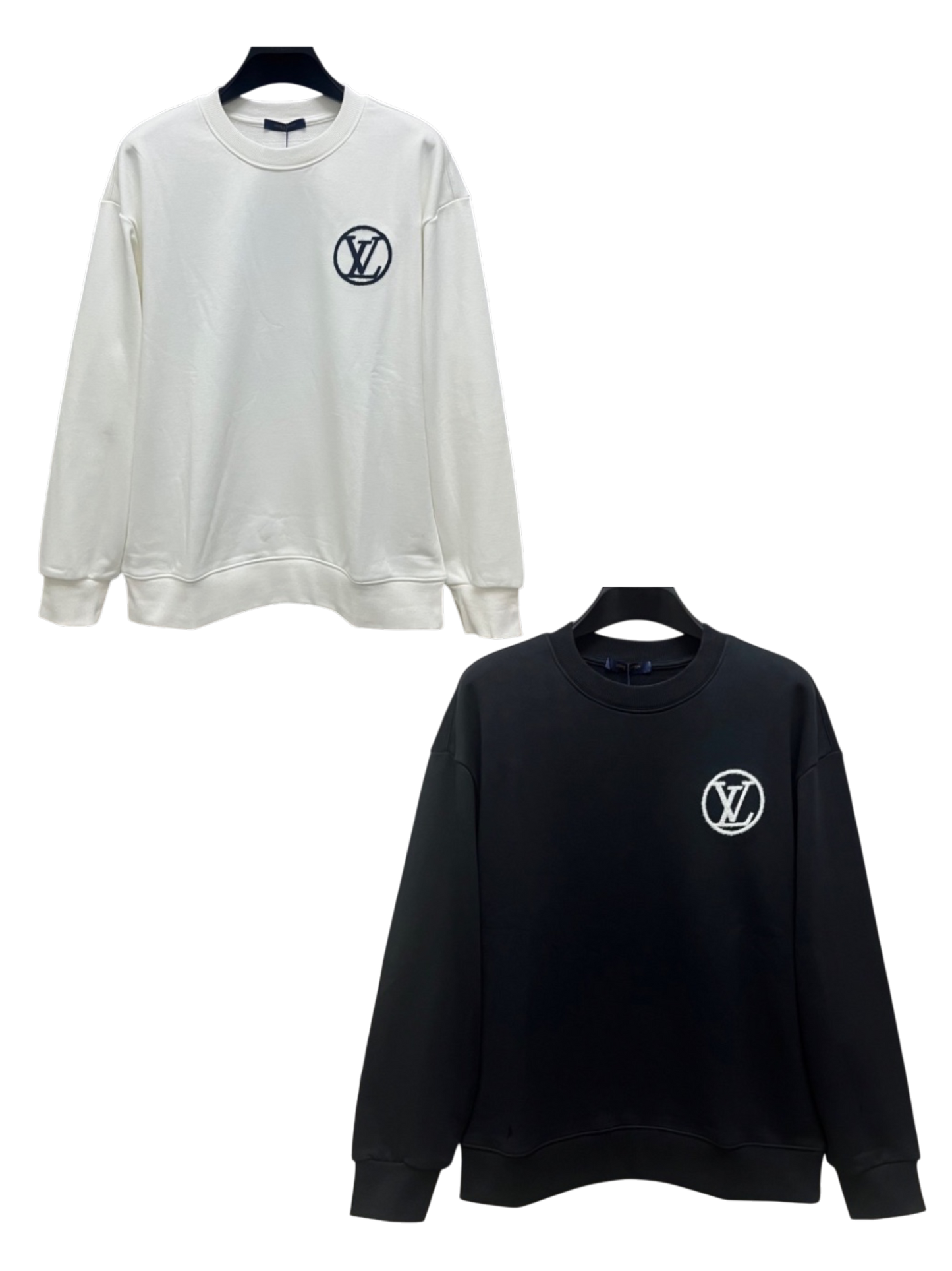 LOUIS VUITTON LV 2026FW CIRCLE INITIALS EMBROIDERED CREWNECK SWEATSHIRT – 1:1 HIGH END