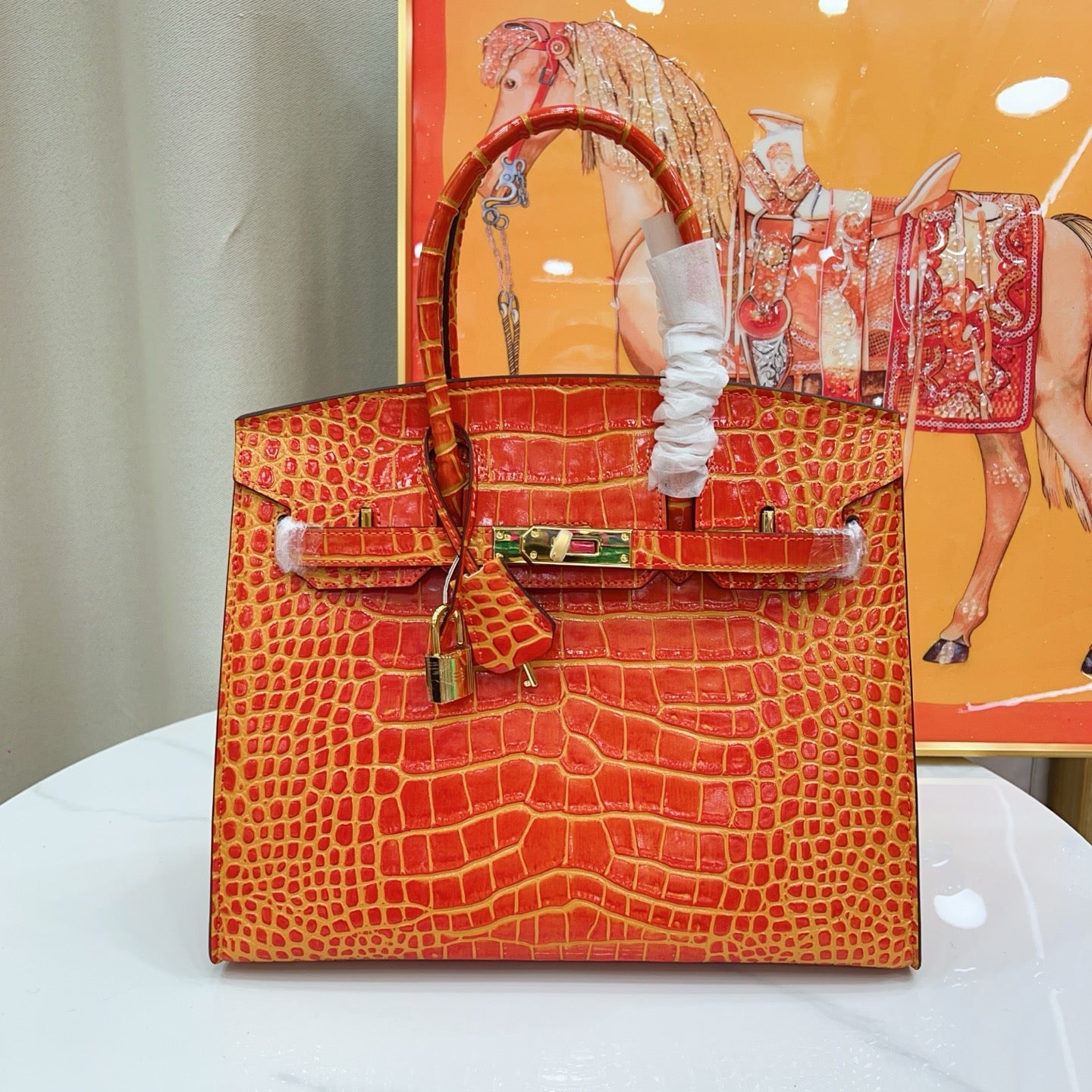 HERMÈS BIRKIN 30CM CROCODILE GOLD HARDWARE - 1:1 HIGH END