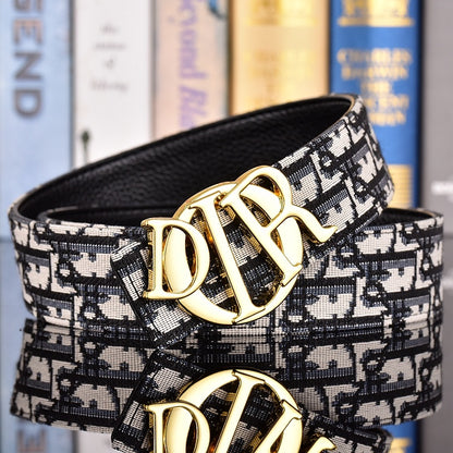 DIOR OBLIQUE DIOR LETTER RETRO BUCKLE BELT – FULL SET – 1:1 HIGH END