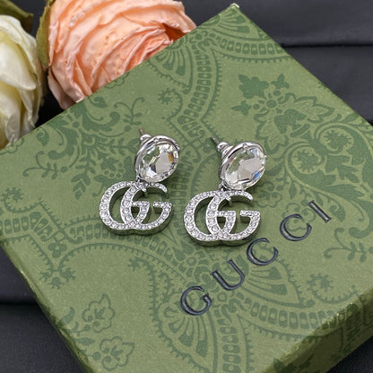 GUCCI CRYSTAL DOUBLE G EARRINGE – FULL SET - 1:1 HIGH END