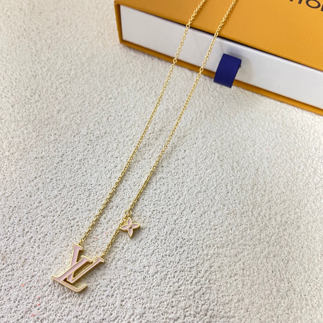 LOUIS VUITTON ICONIC ENAMEL NECKLACE – Full Set  - 1:1 HIGH END