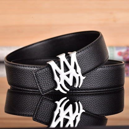 AMIRI MA LOGO RETRO LYCHEE LEATHER BELT– 1:1 HIGH END