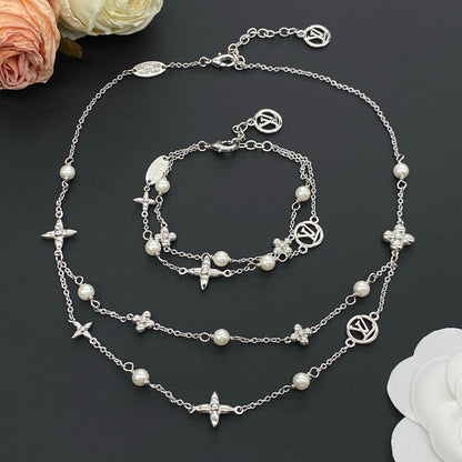 LOUIS VUITTON IDYLLE BLOSSOM NECKLACE / BRACELET – Full Set - 1:1 HIGH END