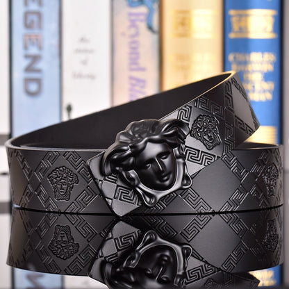 VERSACE MEDUSA AND RETRO EMBOSSED LEATHER BELT COLLECTION – 1:1 HIGH END