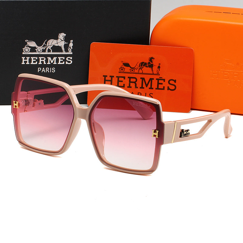 HERMÈS SQUARE FRAME BLACK SUNGLASSES – FULL SET – 1:1 HIGH END