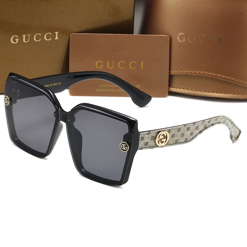GUCCI OVERSIZED GEOMETRIC SUNGLASSES – FULL SET – 1:1 HIGH END