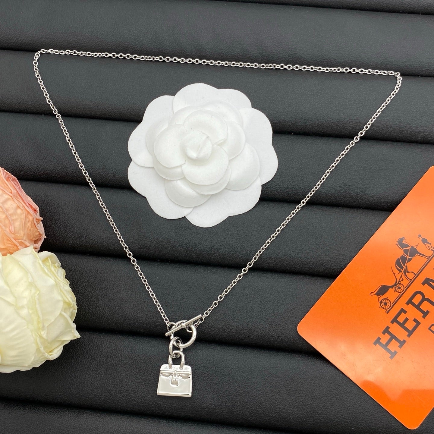 HERMÈS AMULETTES BIRKIN PENDANT NECKLACE – Full Set - 1:1 HIGH END