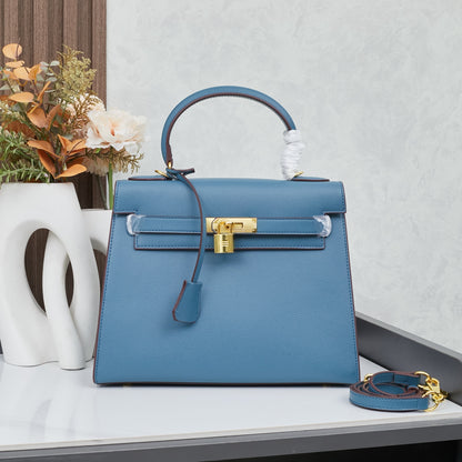 HERMÈS SCHULTERTASCHE KELLY 28CM FEU RETOURNE GOLD - 1:1 HIGH END