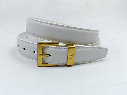 LOUIS VUITTON EPI LEATHER AND CROCODILE RETRO PIN BUCKLE BELT – FULL SET – 1:1 HIGH END
