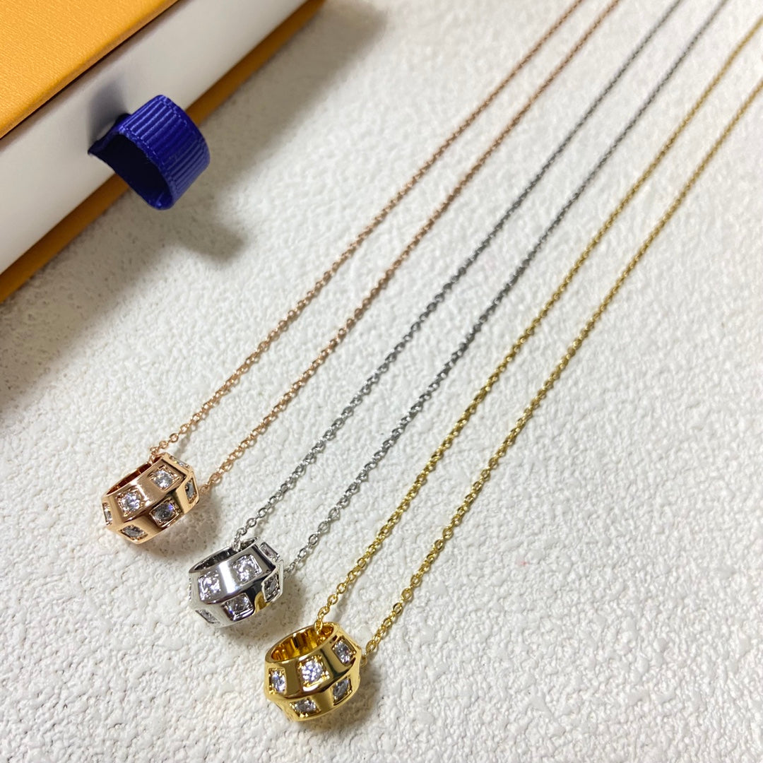 LOUIS VUITTON LE DAMIER DE NECKLACE – Full Set  - 1:1 HIGH END
