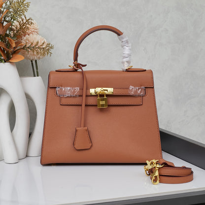 HERMÈS 25CM KELLY SELLIER ORANGE EPSOM LEATHER GOLD HARDWARE - 1:1 HIGH END