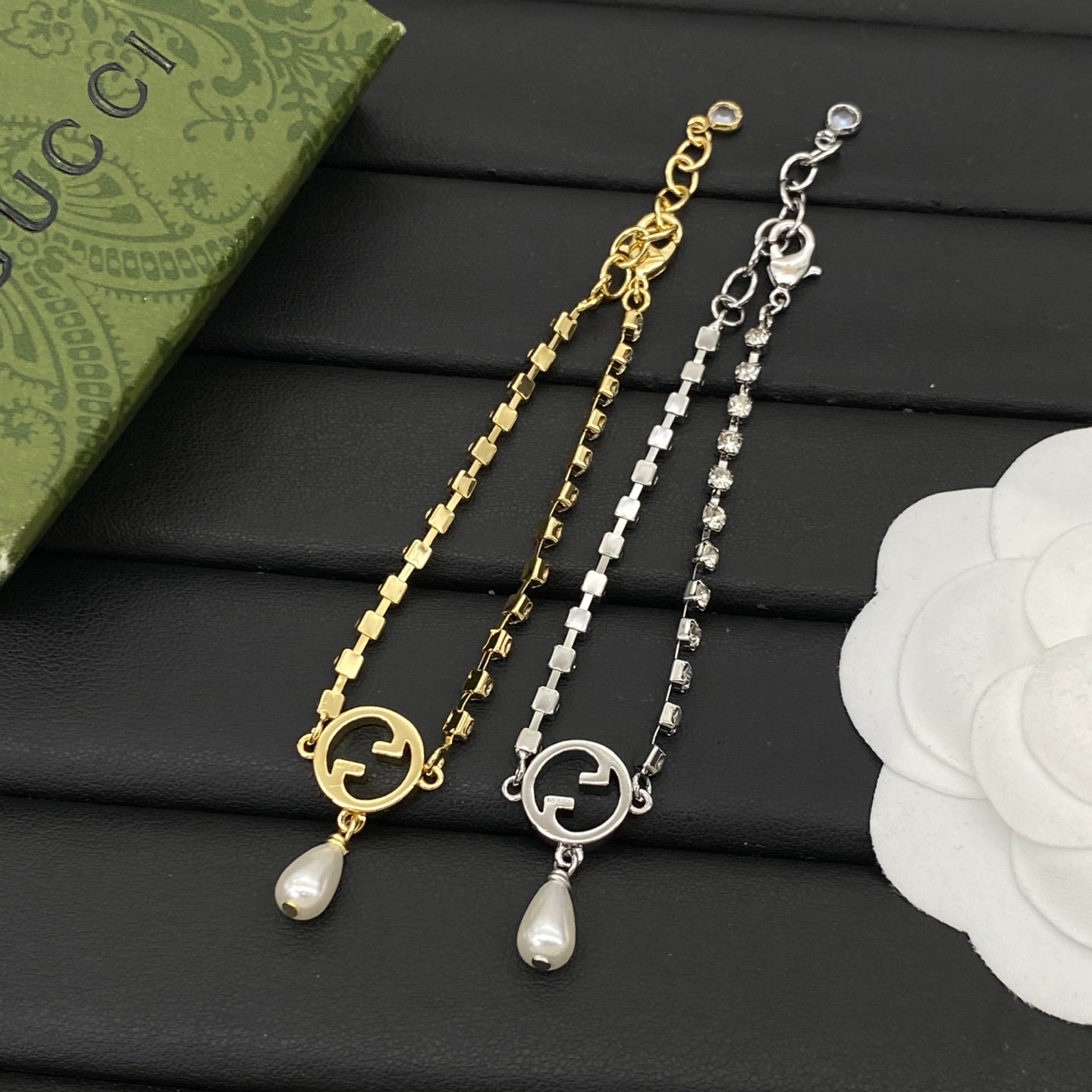 GUCCI GG MARMONT CRYSTAL BRACELET – Full Set - 1:1 HIGH END