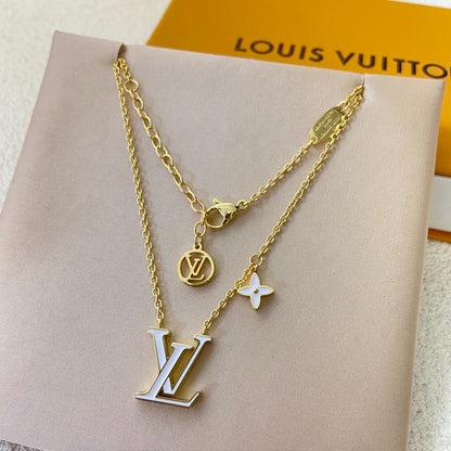 LOUIS VUITTON ICONIC ENAMEL NECKLACE – Full Set  - 1:1 HIGH END