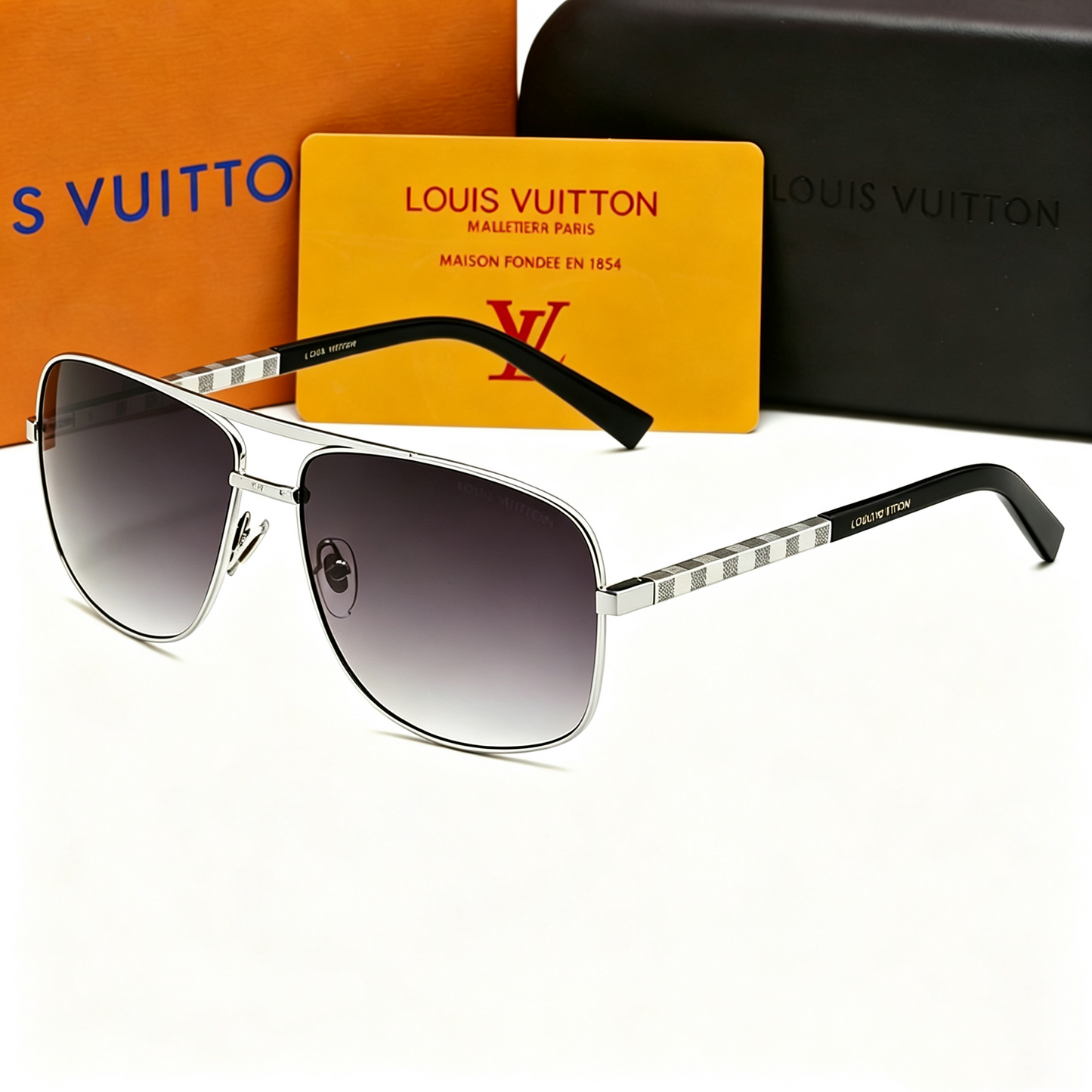 LOUIS VUITTON AVIATOR SUNGLASSES – FULL SET – 1:1 HIGH END