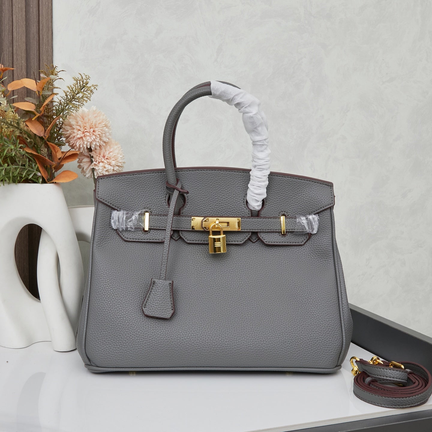 HERMÈS BIRKIN 30 EPSOM GRIS ASPHALT HAND TASTHE - 1:1 HIGH END