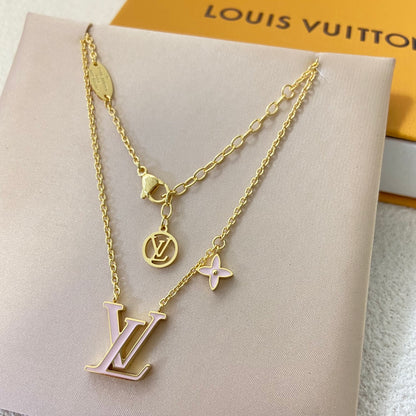 LOUIS VUITTON ICONIC ENAMEL NECKLACE – Full Set  - 1:1 HIGH END