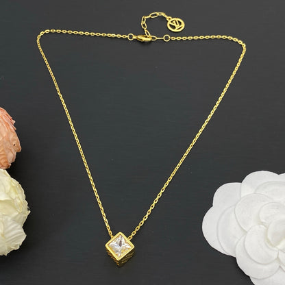LOUIS VUITTON LV CUBE NECKLACE – FULL SET - 1:1 HIGH END