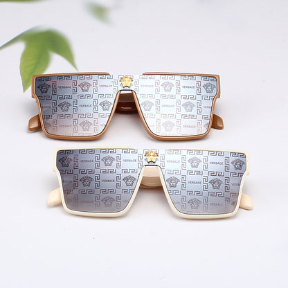 VERSACE GEOMETRIC SHIELD SUNGLASSES – FULL SET – 1:1 HIGH END