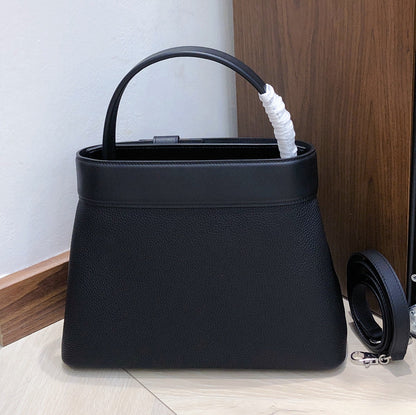HERMÈS MEDOR BAG GRIS MEYER TOGO AND SWIFT PALLADIUM 28CM HARDWARE - 1:1 HIGH END