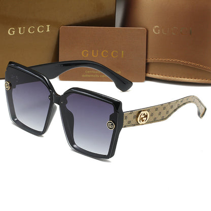 GUCCI OVERSIZED GEOMETRIC SUNGLASSES – FULL SET – 1:1 HIGH END