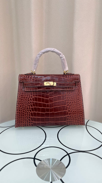 HERMÈS KELLY CROCODILE 25CM  - 1:1 HIGH END