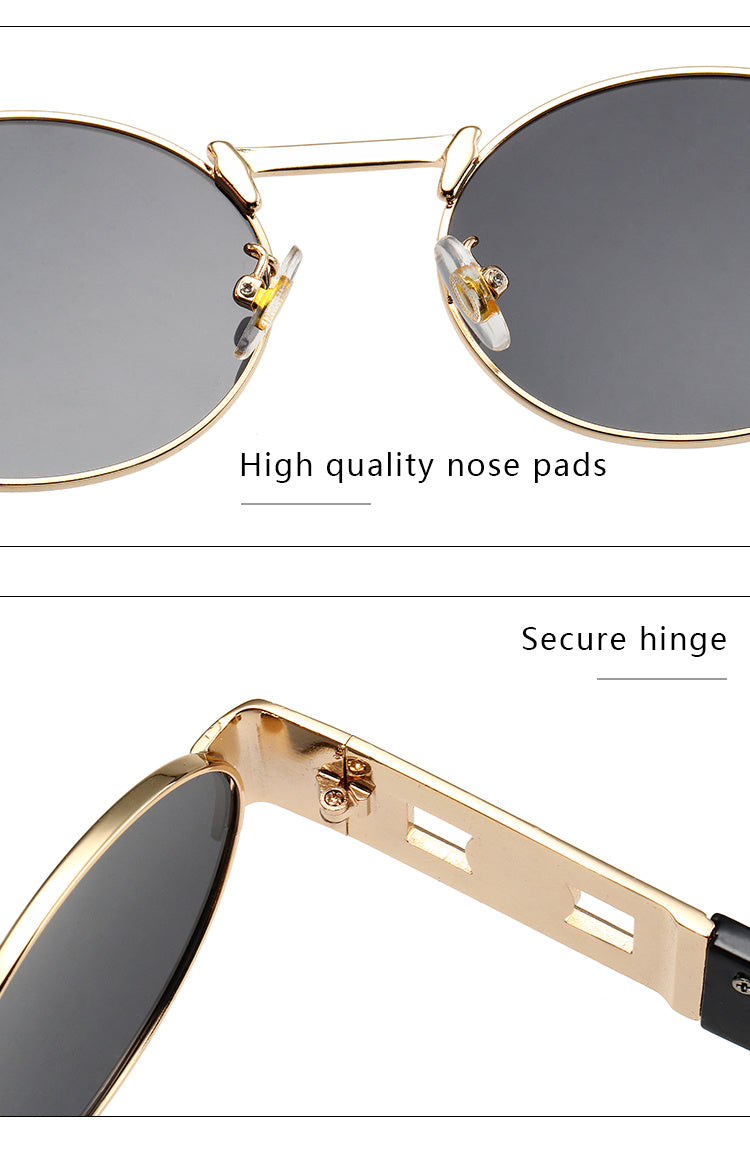 VERSACE NEW CLASSIC RETRO ROUND SUNGLASSES – FULL SET – 1:1 HIGH END