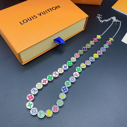 LOUIS VUITTON MONOGRAM COLORS BRACELET/NECKLACE – Full Set - 1:1 HIGH END