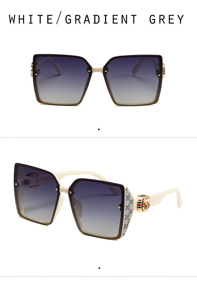 GUCCI OVERSIZED GEOMETRIC SUNGLASSES – FULL SET – 1:1 HIGH END