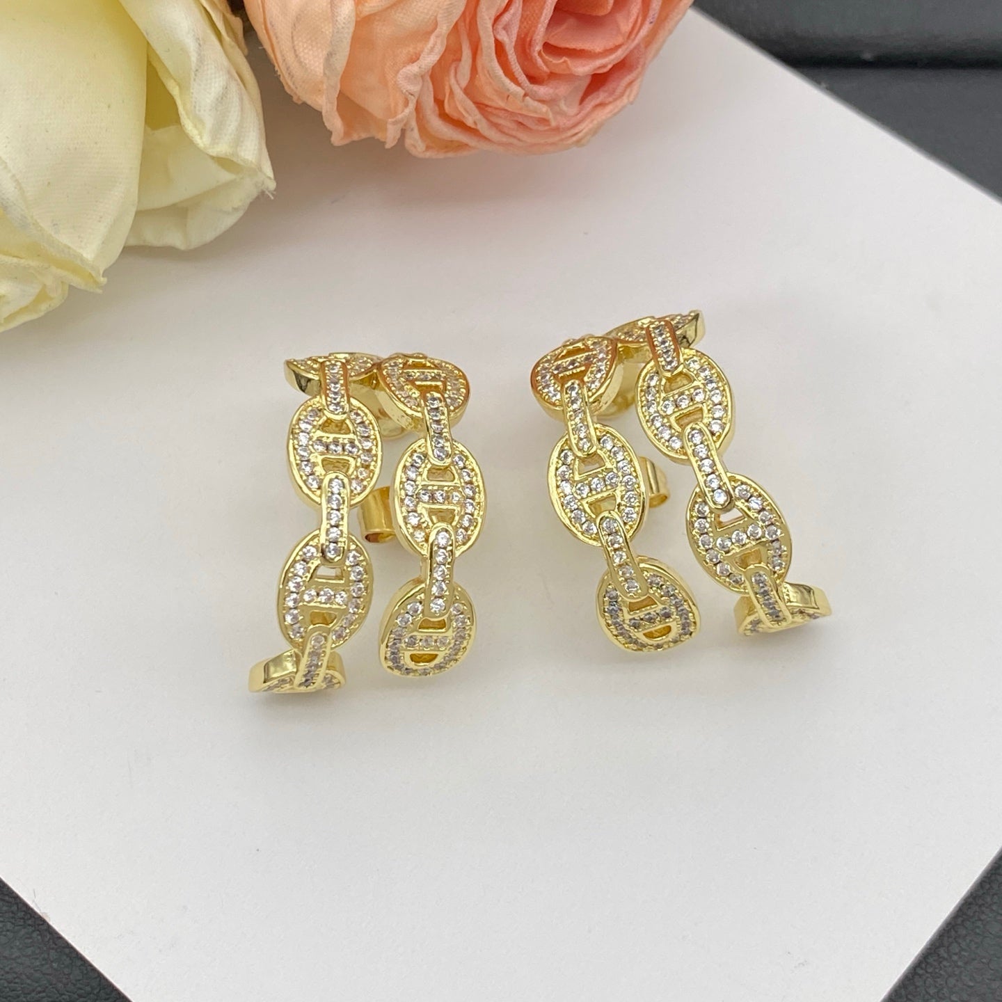 HERMÈS CHAINE D'ANCRE EARINGS – Full Set  - 1:1 HIGH END
