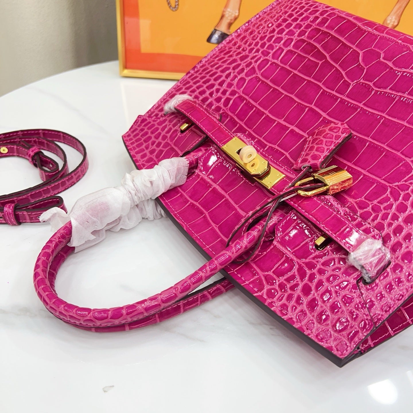 HERMÈS BIRKIN 30CM CROCODILE GOLD HARDWARE - 1:1 HIGH END
