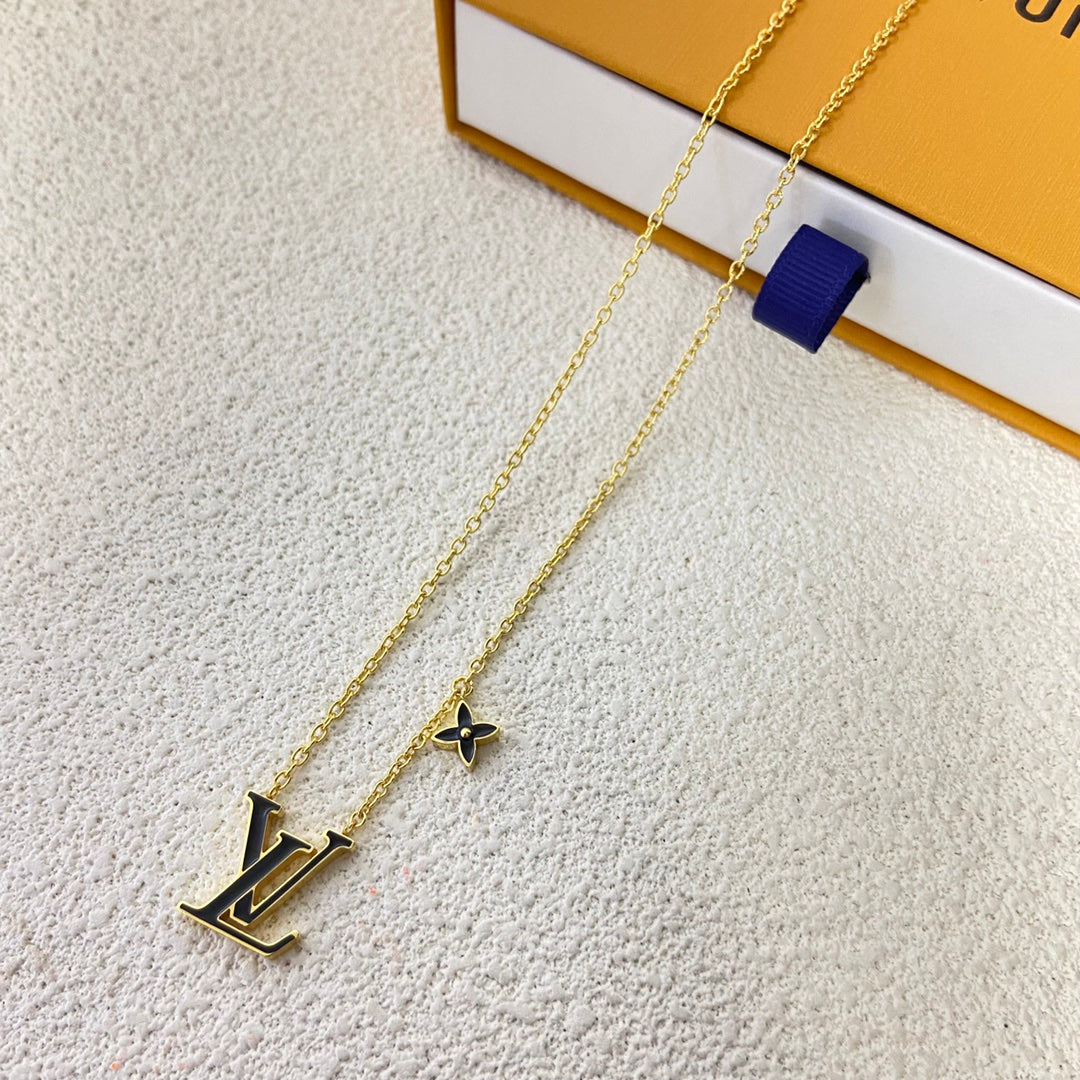 LOUIS VUITTON ICONIC ENAMEL NECKLACE – Full Set  - 1:1 HIGH END
