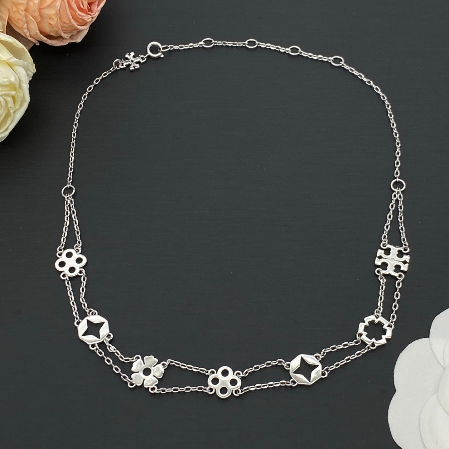 LOUIS VUITTON MONOGRAM FLOWER NECKLACE – Full Set - 1:1 HIGH END