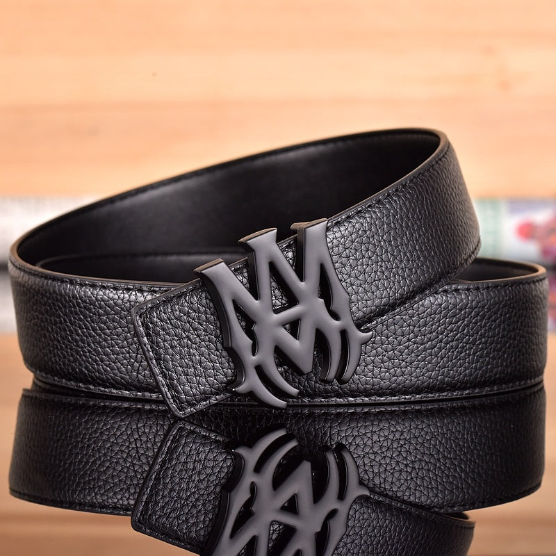 AMIRI MA LOGO RETRO LYCHEE LEATHER BELT– 1:1 HIGH END