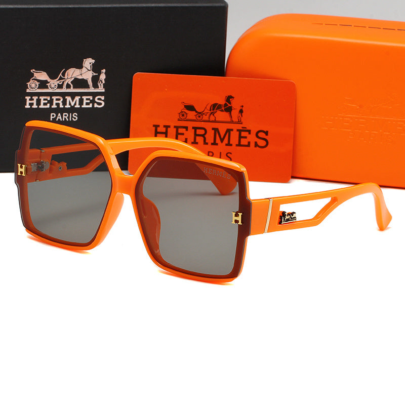 HERMÈS SQUARE FRAME BLACK SUNGLASSES – FULL SET – 1:1 HIGH END