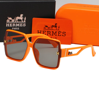 HERMÈS SQUARE FRAME BLACK SUNGLASSES – FULL SET – 1:1 HIGH END