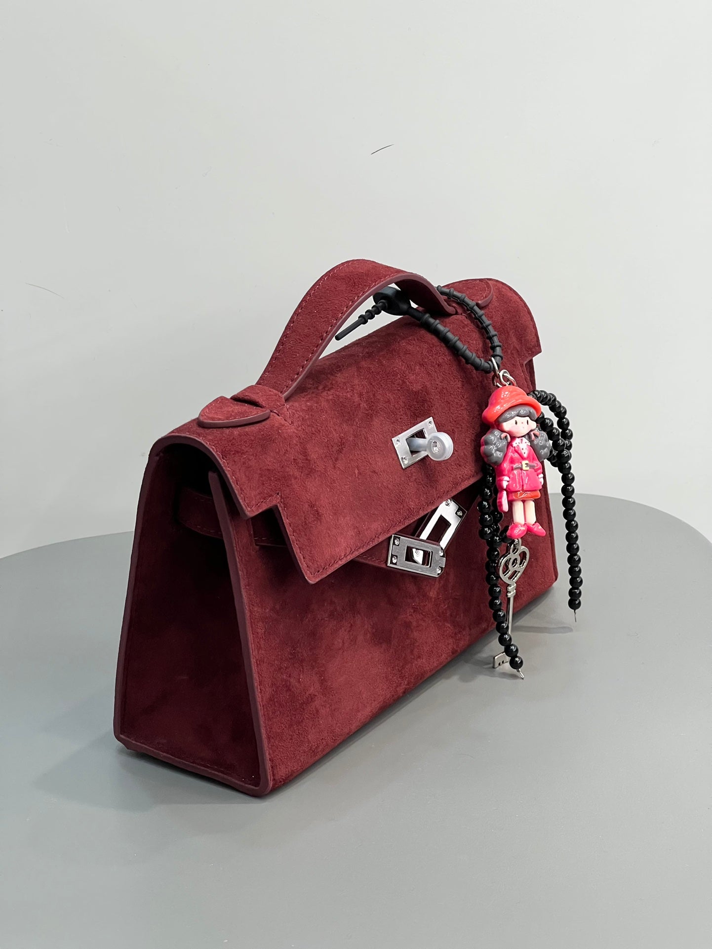 HERMÈS Kelly Pochette Bordeaux Veau Doblis Palladium Hardware 21 - 1:1 HIGH END