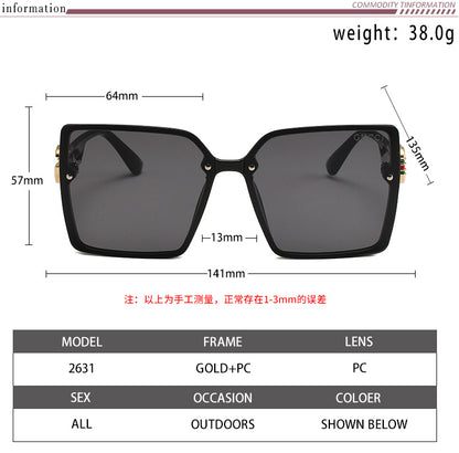 GUCCI OVERSIZED GEOMETRIC SUNGLASSES – FULL SET – 1:1 HIGH END