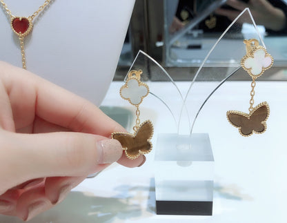 VAN CLEEF&ARPELS BUTTERFLY NECKLACE/BRACELET/EARINGS – Full Set  - 1:1 HIGH END