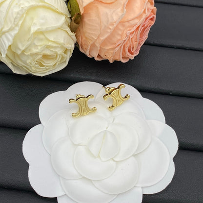 CELINE TRIOMPHE STUD EARRINGS – FULL SET – 1:1 HIGH END