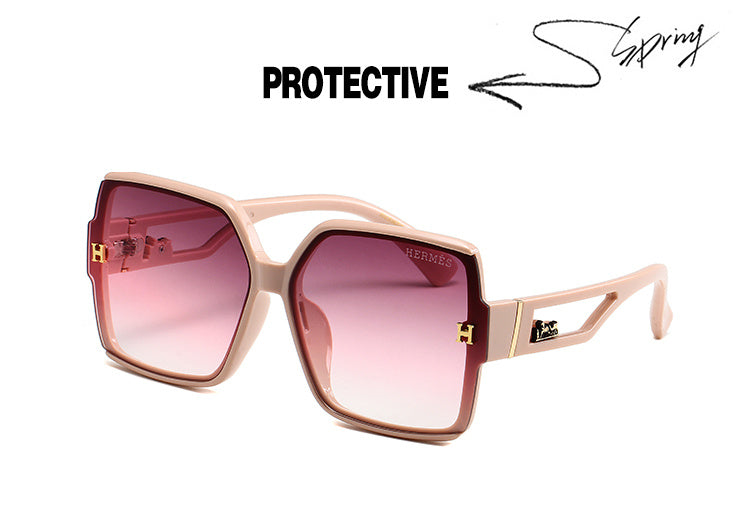 HERMÈS SQUARE FRAME BLACK SUNGLASSES – FULL SET – 1:1 HIGH END
