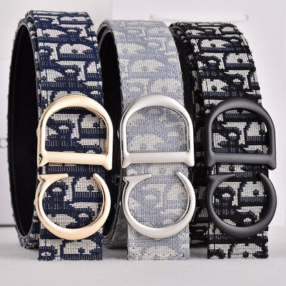 DIOR OBLIQUE CD CD-ICON BUCKLE BELT – FULL SET – 1:1 HIGH END