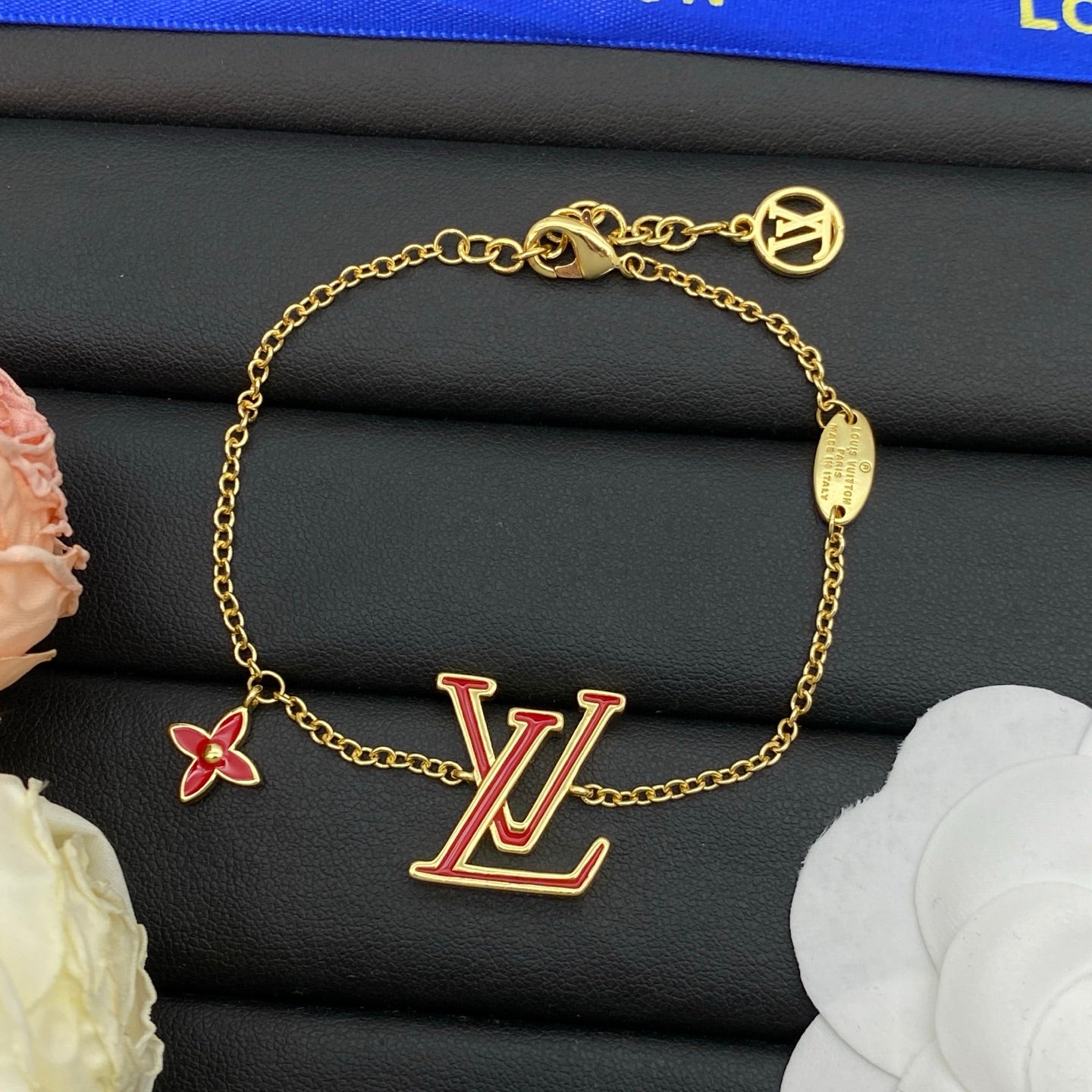 LOUIS VUITTON LV ICONIC ENAMEL EARRING/BRACELET/NECKLACE – Full Set - 1:1 HIGH END