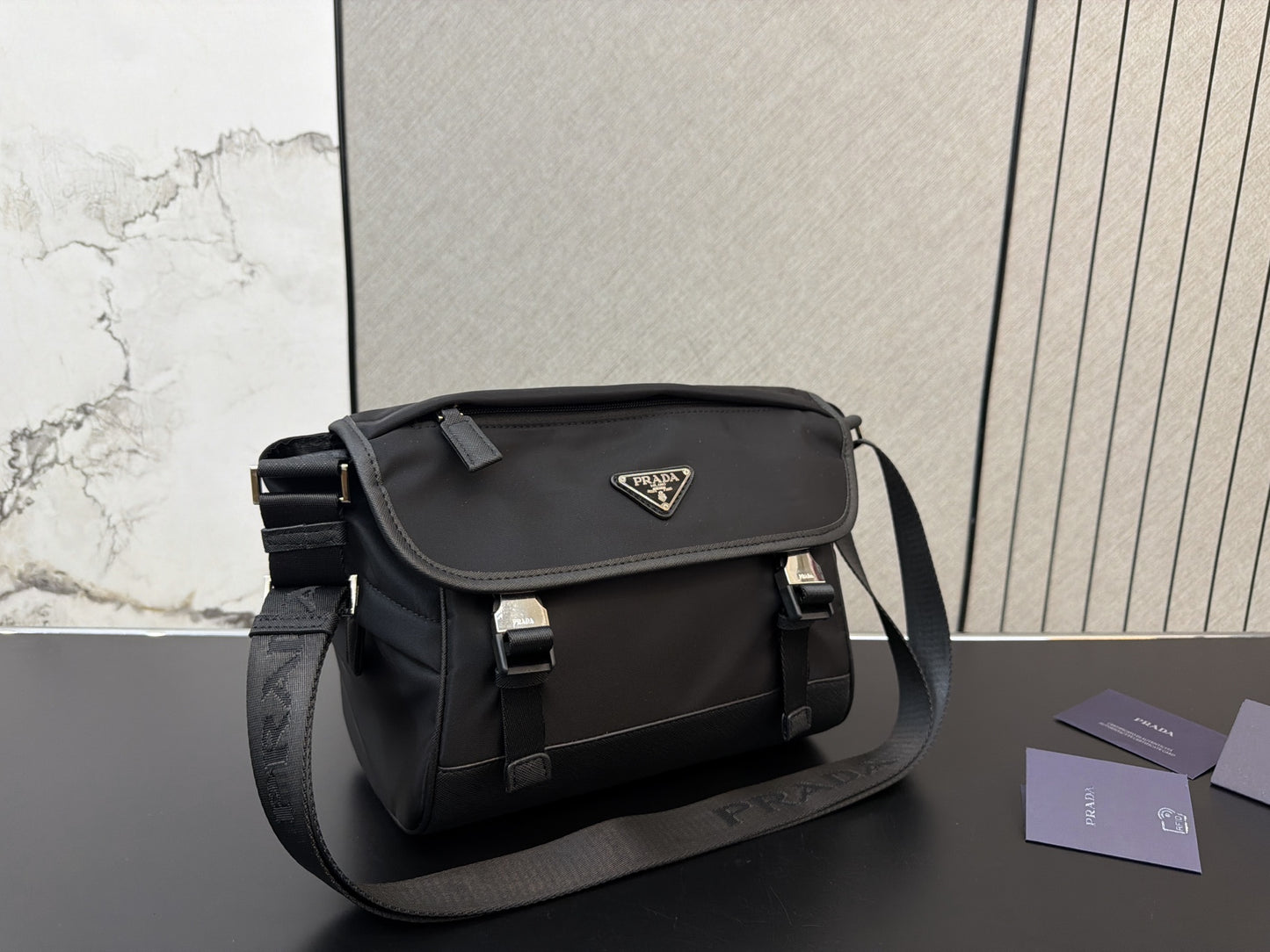 PRADA RE-NYLON MESSENGER BAG 21CM & 26CM – FULL SET – 1:1 HIGH END