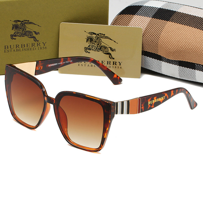 BURBERRY BB CLASSIC STRIPED SUNGLASSES – FULL SET – 1:1 HIGH END
